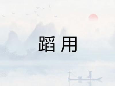 蹈用