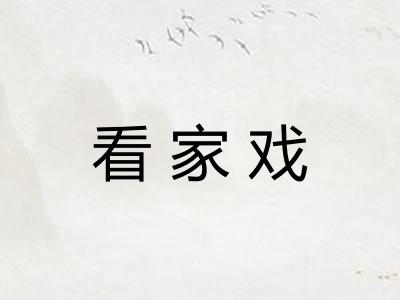 看家戏