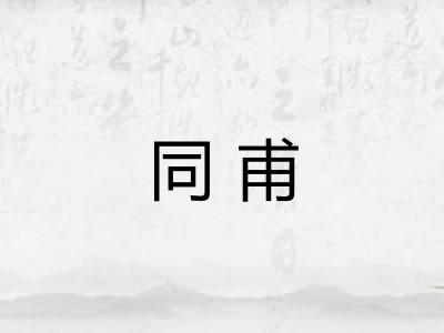 同甫