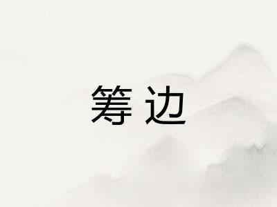 筹边