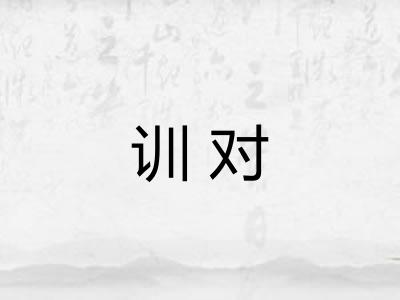 训对