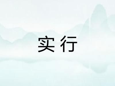 实行