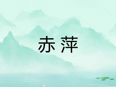 赤萍