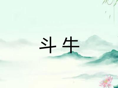 斗牛