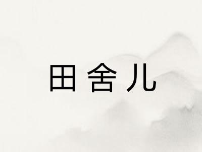 田舍儿