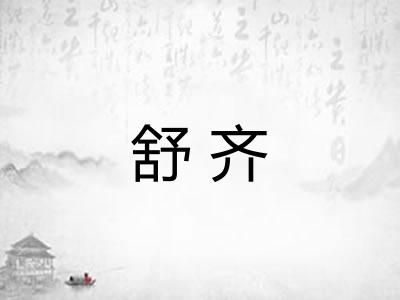 舒齐