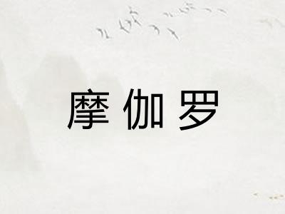 摩伽罗 摩伽罗