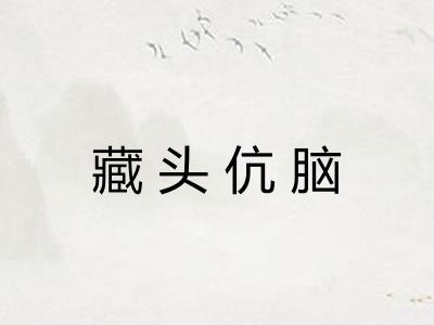 藏头伉脑