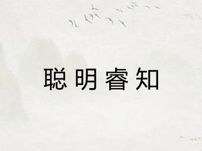 聪明睿知