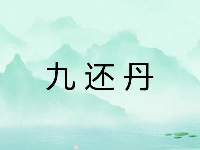 九还丹