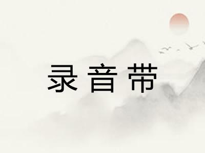 录音带