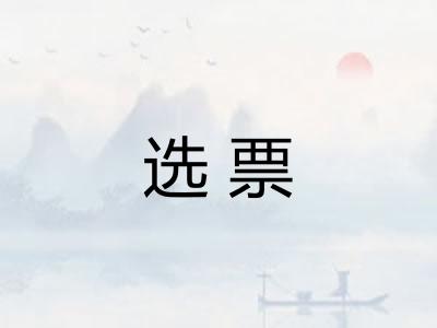 选票