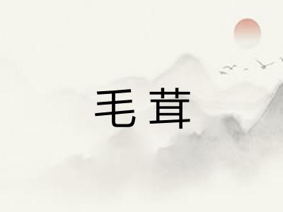 毛茸