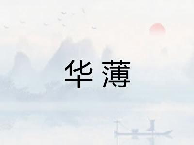 华薄