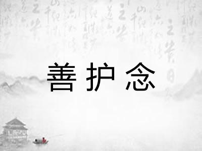 善护念