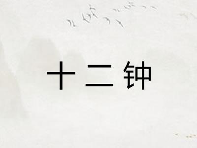 十二钟
