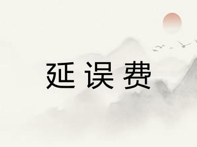 延误费