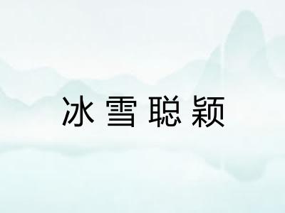 冰雪聪颖