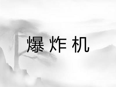 爆炸机