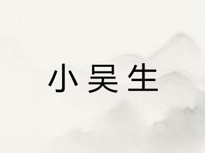 小吴生