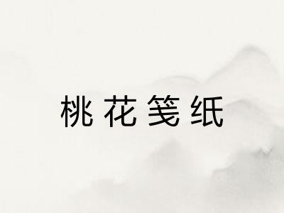 桃花笺纸