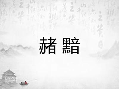 赭黯