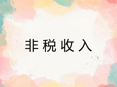 非税收入