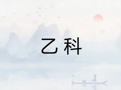 乙科