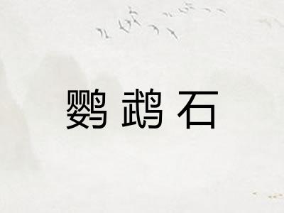 鹦鹉石