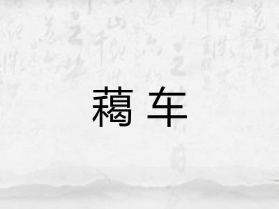 藒车