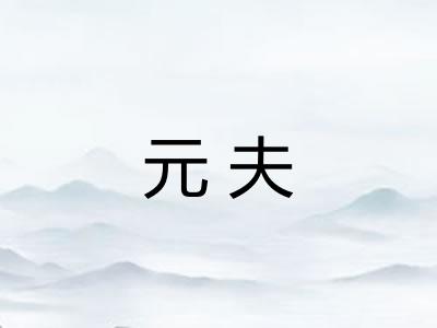 元夫