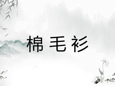 棉毛衫