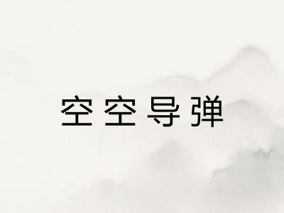 空空导弹