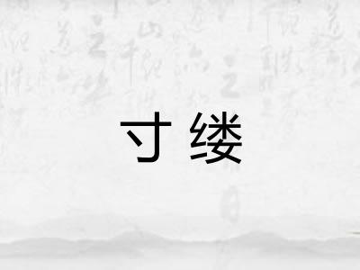 寸缕