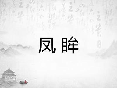 凤眸