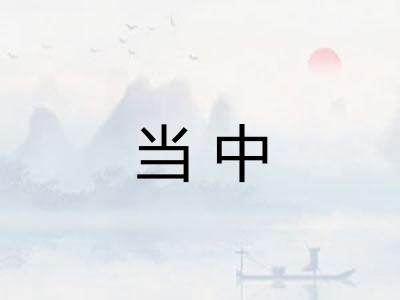 当中