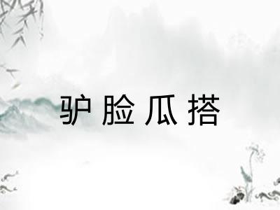 驴脸瓜搭