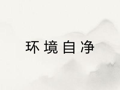 环境自净