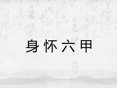 身怀六甲