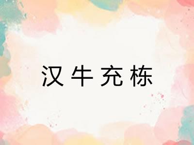 汉牛充栋