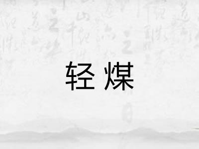 轻煤 轻煤