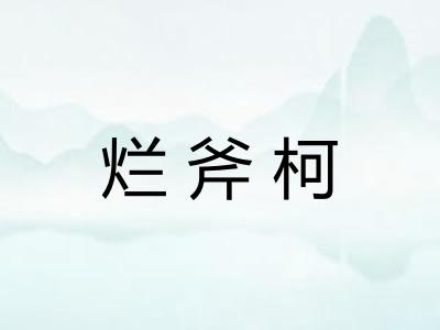 烂斧柯