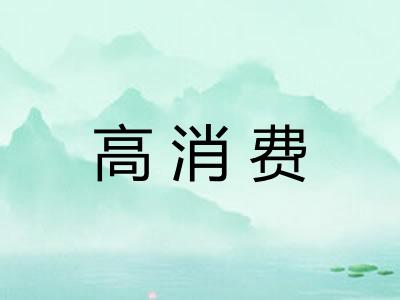 高消费