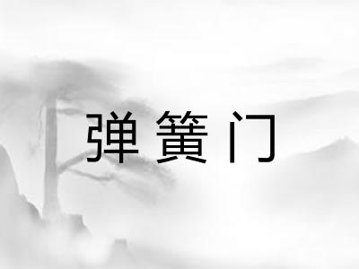 弹簧门