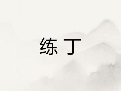 练丁 练丁