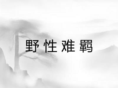 野性难羁