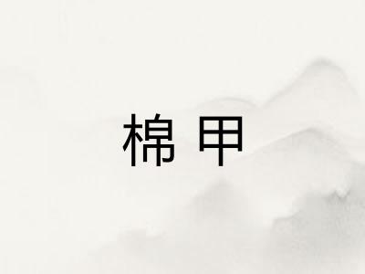 棉甲