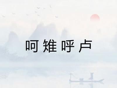 呵雉呼卢