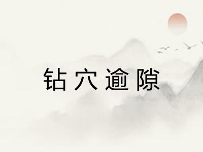 钻穴逾隙
