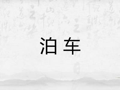 泊车
